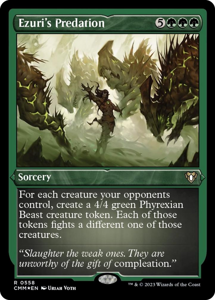 Ezuri's Predation (Foil Etched) [Commander Masters] - The Mythic Store | 24h Order Processing