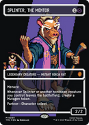 Splinter, the Mentor (0089) (Borderless) (Surge Foil) [Teenage Mutant Ninja Turtles Commander] - The Mythic Store | 24h Order Processing