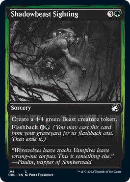 Shadowbeast Sighting [Innistrad: Double Feature] - The Mythic Store | 24h Order Processing