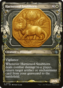 Harnessed Snubhorn (Showcase) [March of the Machine: The Aftermath] - The Mythic Store | 24h Order Processing