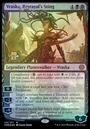 Vraska, Betrayal's Sting [Phyrexia: All Will Be One Prerelease Promos] - The Mythic Store | 24h Order Processing
