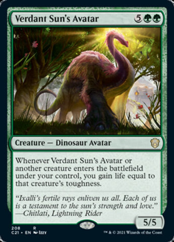 Verdant Sun's Avatar [Commander 2021] - The Mythic Store | 24h Order Processing