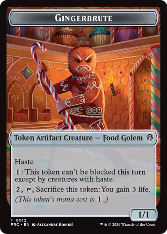 Gingerbrute // Map Double-Sided Token [Reality Fracture Commander Tokens] - The Mythic Store | 24h Order Processing