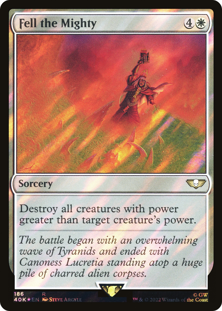 Fell the Mighty (Surge Foil) [Warhammer 40,000] - The Mythic Store | 24h Order Processing