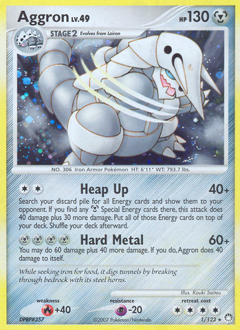 Aggron (1/123) [Diamond & Pearl: Mysterious Treasures] - The Mythic Store | 24h Order Processing