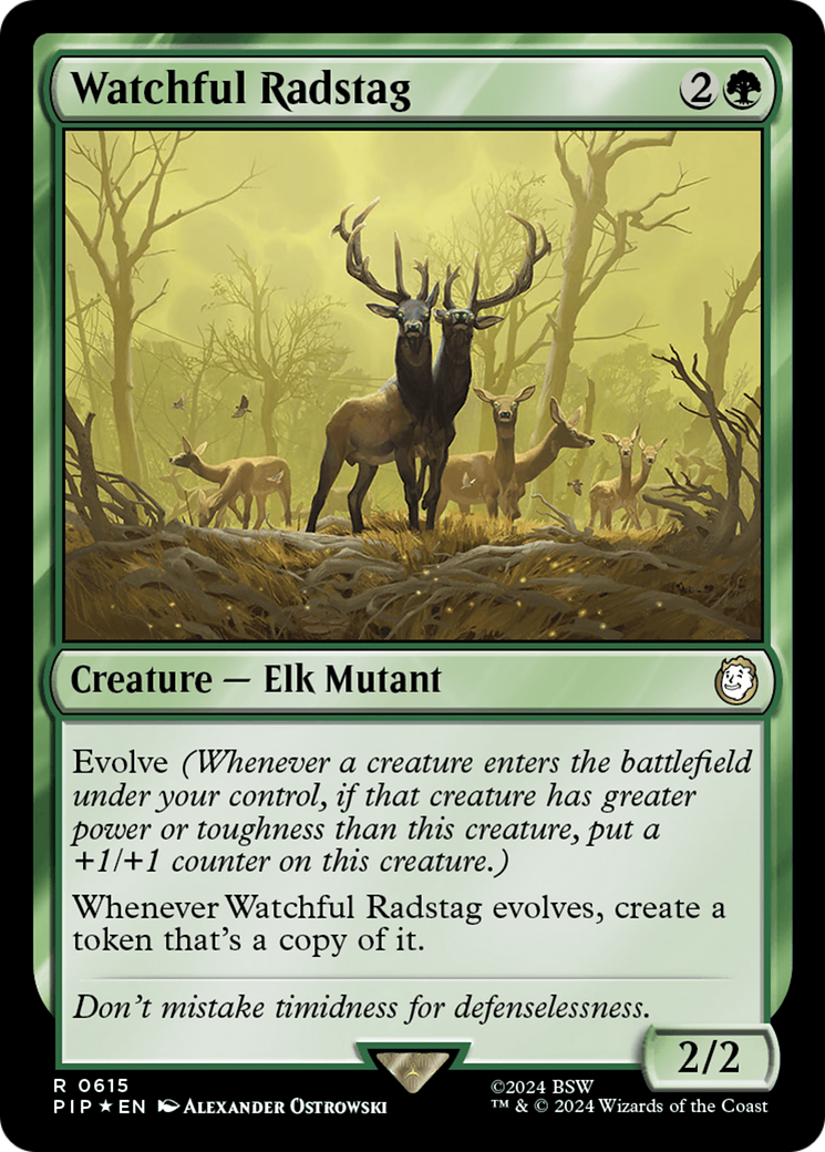 Watchful Radstag (Surge Foil) [Fallout] - The Mythic Store | 24h Order Processing