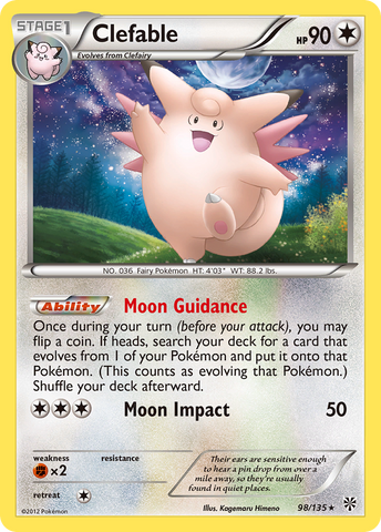 Clefable (98/135) [Black & White: Plasma Storm] - The Mythic Store | 24h Order Processing