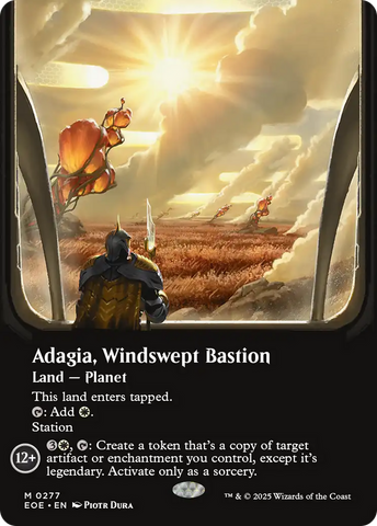 Adagia, Windswept Bastion (Borderless) [Edge of Eternities] - The Mythic Store | 24h Order Processing