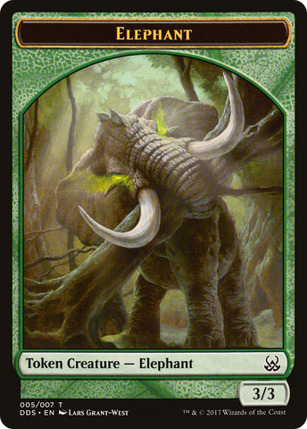 Elephant Token [Duel Decks: Mind vs. Might Tokens] - The Mythic Store | 24h Order Processing