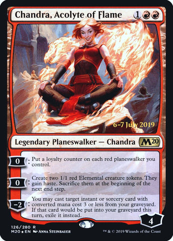 Chandra, Acolyte of Flame [Core Set 2020 Prerelease Promos] - The Mythic Store | 24h Order Processing
