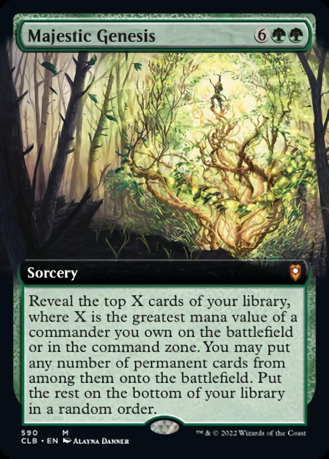 Majestic Genesis (Extended Art) [Commander Legends: Battle for Baldur's Gate] - The Mythic Store | 24h Order Processing