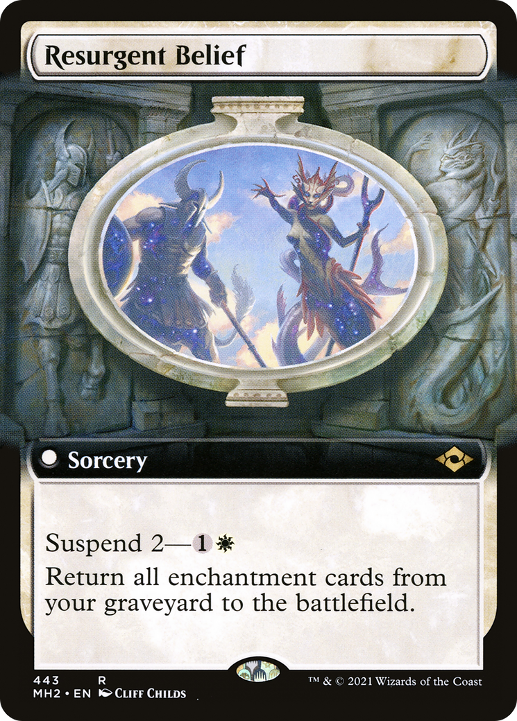 Resurgent Belief (Extended Art) [Modern Horizons 2] - The Mythic Store | 24h Order Processing