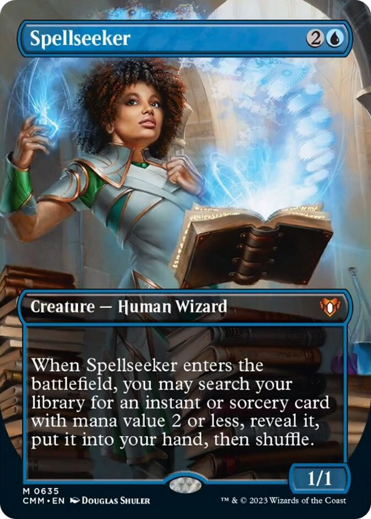 Spellseeker (Borderless Alternate Art) [Commander Masters] - The Mythic Store | 24h Order Processing