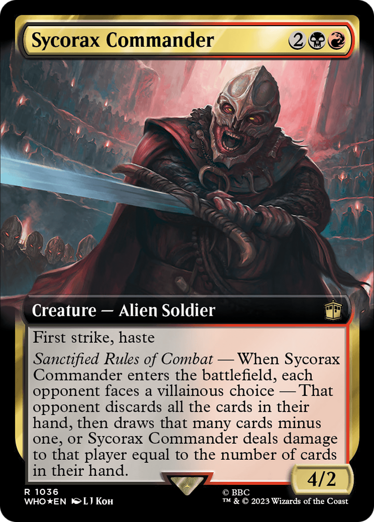 Sycorax Commander (Extended Art) (Surge Foil) [Doctor Who] - The Mythic Store | 24h Order Processing