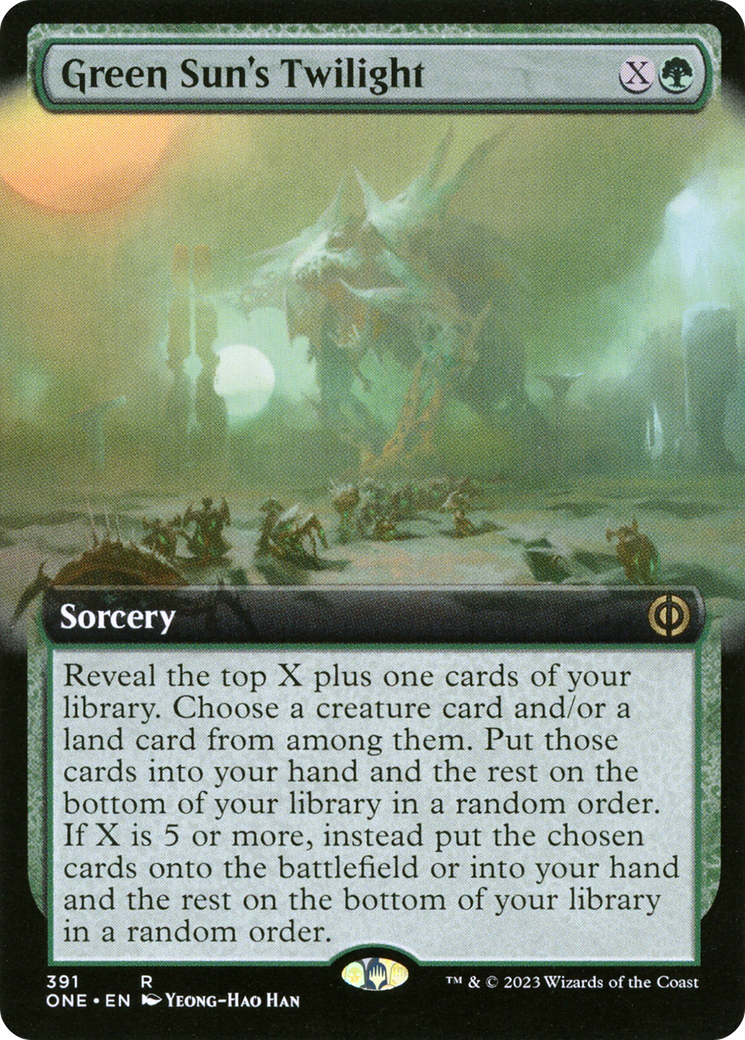 Green Sun's Twilight (Extended Art) [Phyrexia: All Will Be One] - The Mythic Store | 24h Order Processing