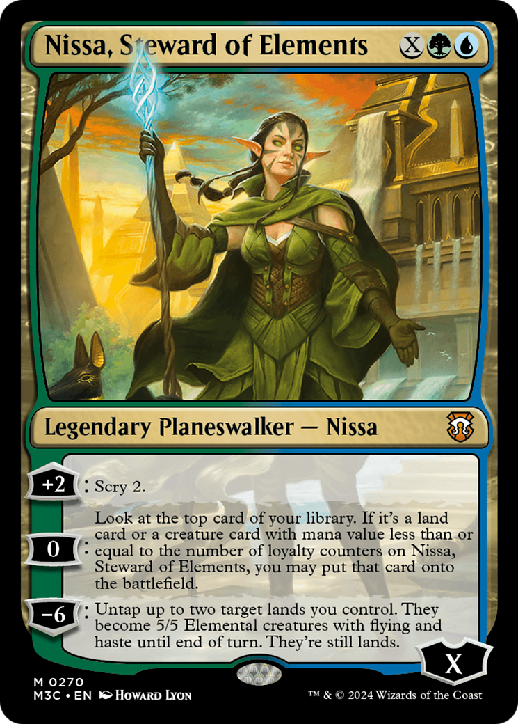 Nissa, Steward of Elements (Ripple Foil) [Modern Horizons 3 Commander] - The Mythic Store | 24h Order Processing