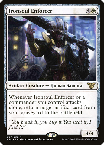 Ironsoul Enforcer [Kamigawa: Neon Dynasty Commander] - The Mythic Store | 24h Order Processing