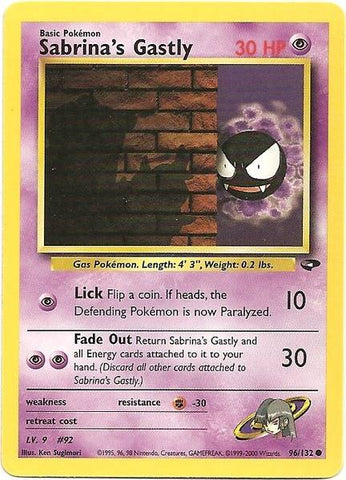 Sabrina's Gastly (96/132) [Gym Challenge Unlimited] - The Mythic Store | 24h Order Processing