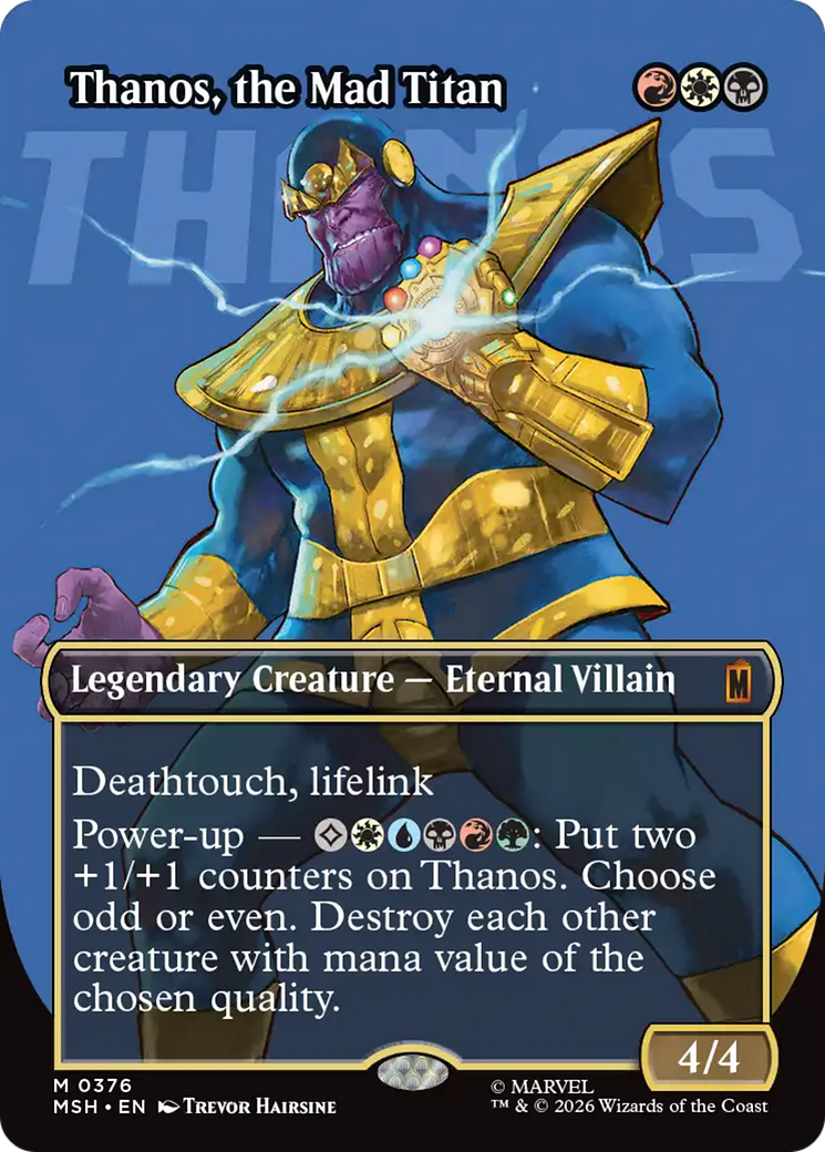 Thanos, the Mad Titan (Borderless) (0367) [Marvel Super Heroes] - The Mythic Store | 24h Order Processing