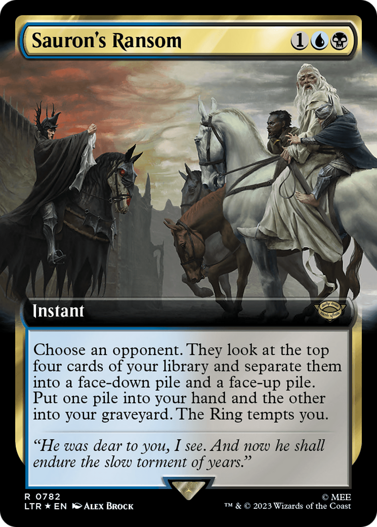 Sauron's Ransom (Extended Art) (Surge Foil) [The Lord of the Rings: Tales of Middle-Earth] - The Mythic Store | 24h Order Processing