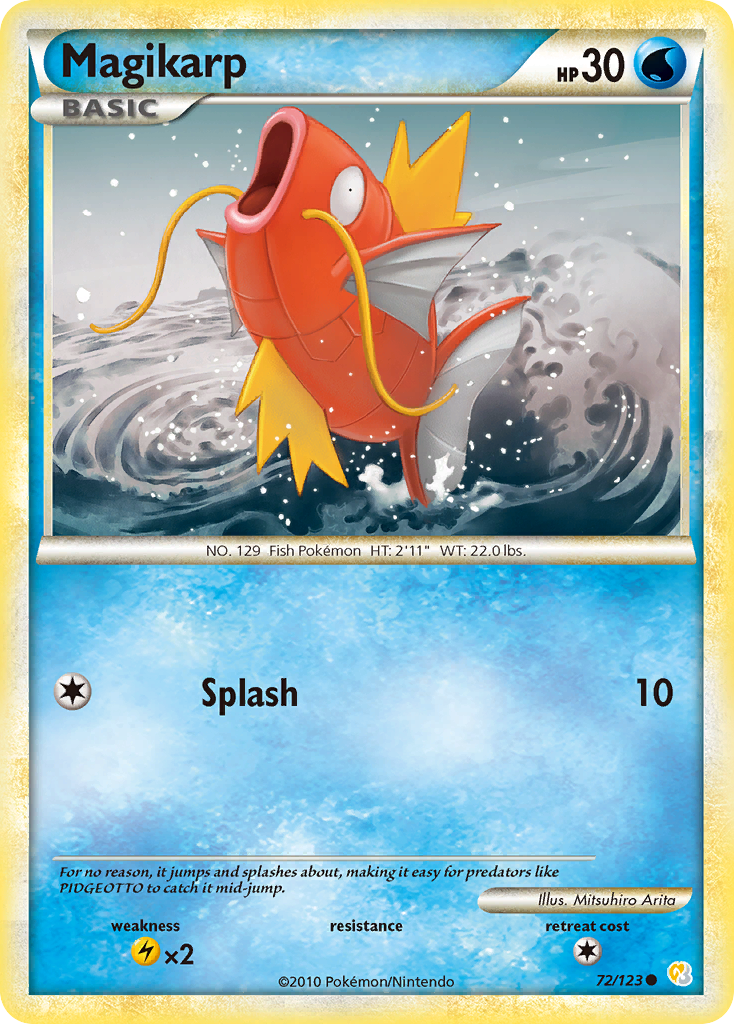 Magikarp (72/123) [HeartGold & SoulSilver: Base Set] - The Mythic Store | 24h Order Processing
