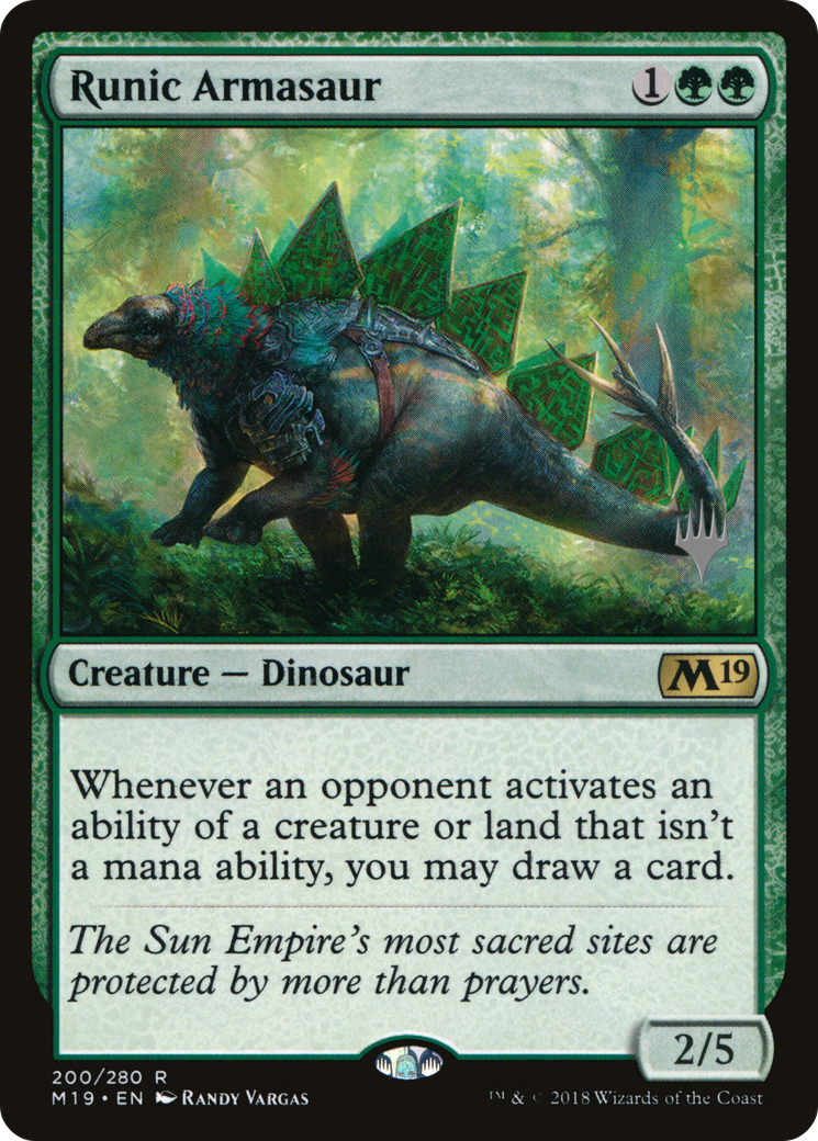 Runic Armasaur (Promo Pack) [Core Set 2019 Promos] - The Mythic Store | 24h Order Processing