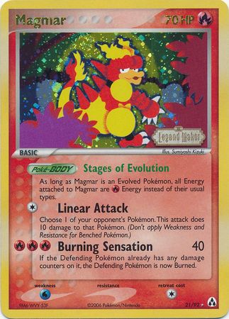 Magmar (21/92) (Stamped) [EX: Legend Maker] - The Mythic Store | 24h Order Processing