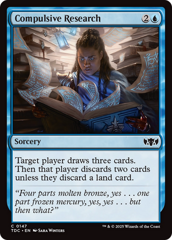 Compulsive Research [Tarkir: Dragonstorm Commander] - The Mythic Store | 24h Order Processing