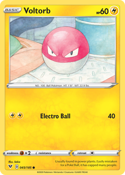 Voltorb (045/185) [Sword & Shield: Vivid Voltage] - The Mythic Store | 24h Order Processing