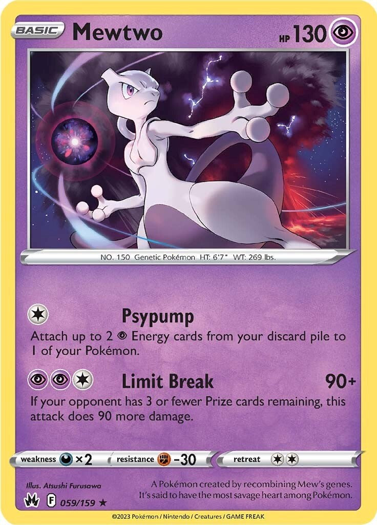 Mewtwo (059/159) [Sword & Shield: Crown Zenith] - The Mythic Store | 24h Order Processing