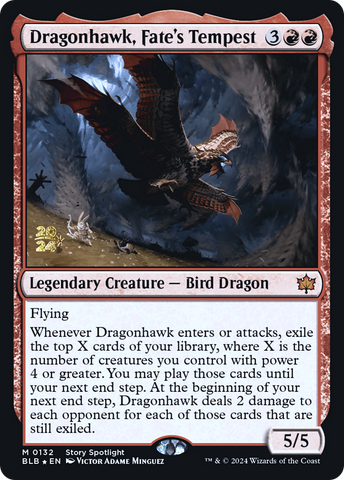 Dragonhawk, Fate's Tempest [Bloomburrow Prerelease Promos] - The Mythic Store | 24h Order Processing