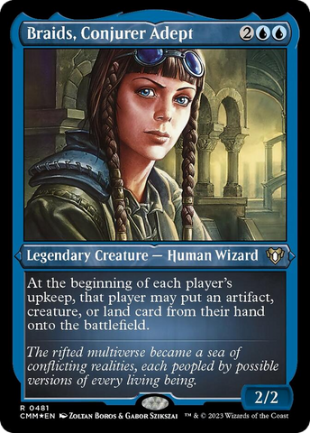 Braids, Conjurer Adept (Foil Etched) [Commander Masters] - The Mythic Store | 24h Order Processing