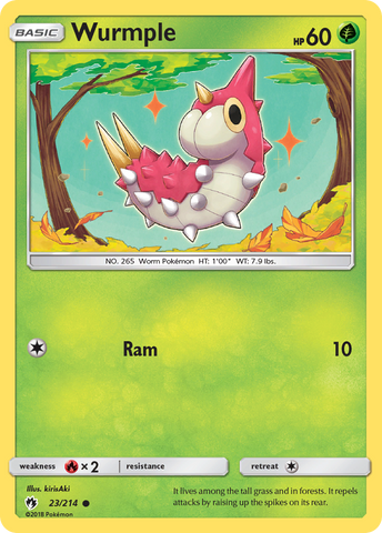 Wurmple (23/214) [Sun & Moon: Lost Thunder] - The Mythic Store | 24h Order Processing