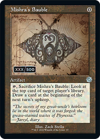 Mishra's Bauble (Retro Schematic) (Serialized) [The Brothers' War Retro Artifacts] - The Mythic Store | 24h Order Processing