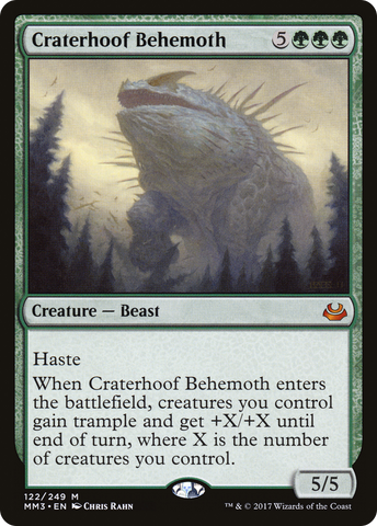 Craterhoof Behemoth [Modern Masters 2017] - The Mythic Store | 24h Order Processing
