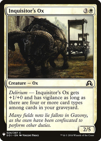 Inquisitor's Ox [Mystery Booster] - The Mythic Store | 24h Order Processing
