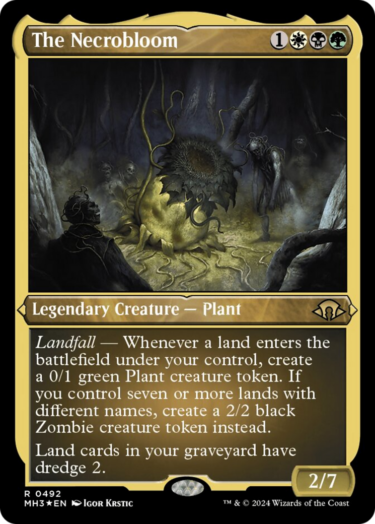 The Necrobloom (Foil Etched) [Modern Horizons 3] - The Mythic Store | 24h Order Processing