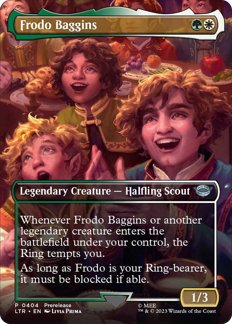 Frodo Baggins (Borderless Alternate Art) [The Lord of the Rings: Tales of Middle-Earth] - The Mythic Store | 24h Order Processing