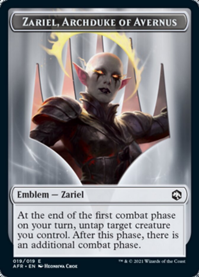 Dog Illusion // Zariel, Archduke of Avernus Emblem Double-Sided Token [Dungeons & Dragons: Adventures in the Forgotten Realms Tokens] - The Mythic Store | 24h Order Processing