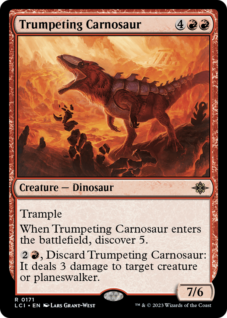 Trumpeting Carnosaur [The Lost Caverns of Ixalan] - The Mythic Store | 24h Order Processing