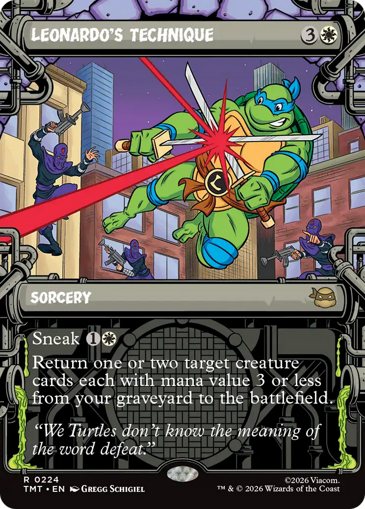 Leonardo's Technique (Showcase) [Teenage Mutant Ninja Turtles] - The Mythic Store | 24h Order Processing
