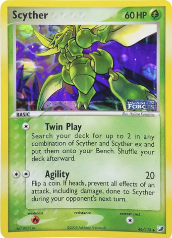 Scyther (46/115) (Stamped) [EX: Unseen Forces] - The Mythic Store | 24h Order Processing