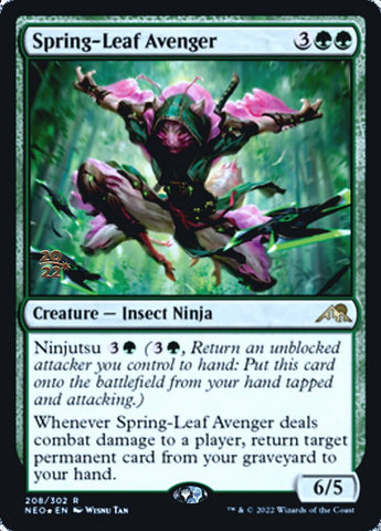 Spring-Leaf Avenger [Kamigawa: Neon Dynasty Prerelease Promos] - The Mythic Store | 24h Order Processing