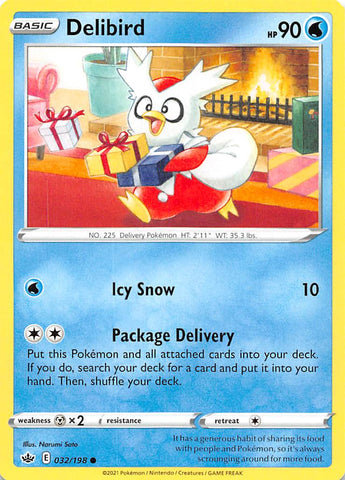 Delibird (032/198) [Sword & Shield: Chilling Reign] - The Mythic Store | 24h Order Processing