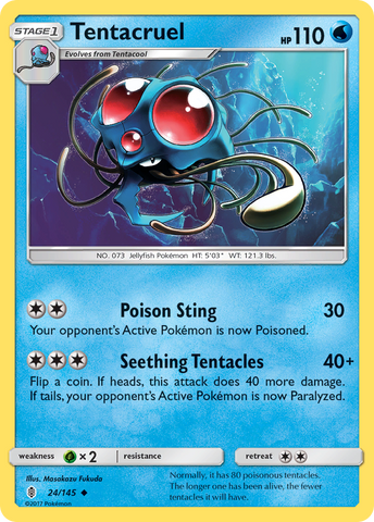 Tentacruel (24/145) [Sun & Moon: Guardians Rising] - The Mythic Store | 24h Order Processing