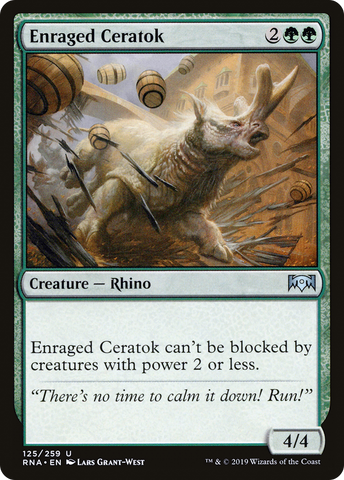 Enraged Ceratok [Ravnica Allegiance] - The Mythic Store | 24h Order Processing