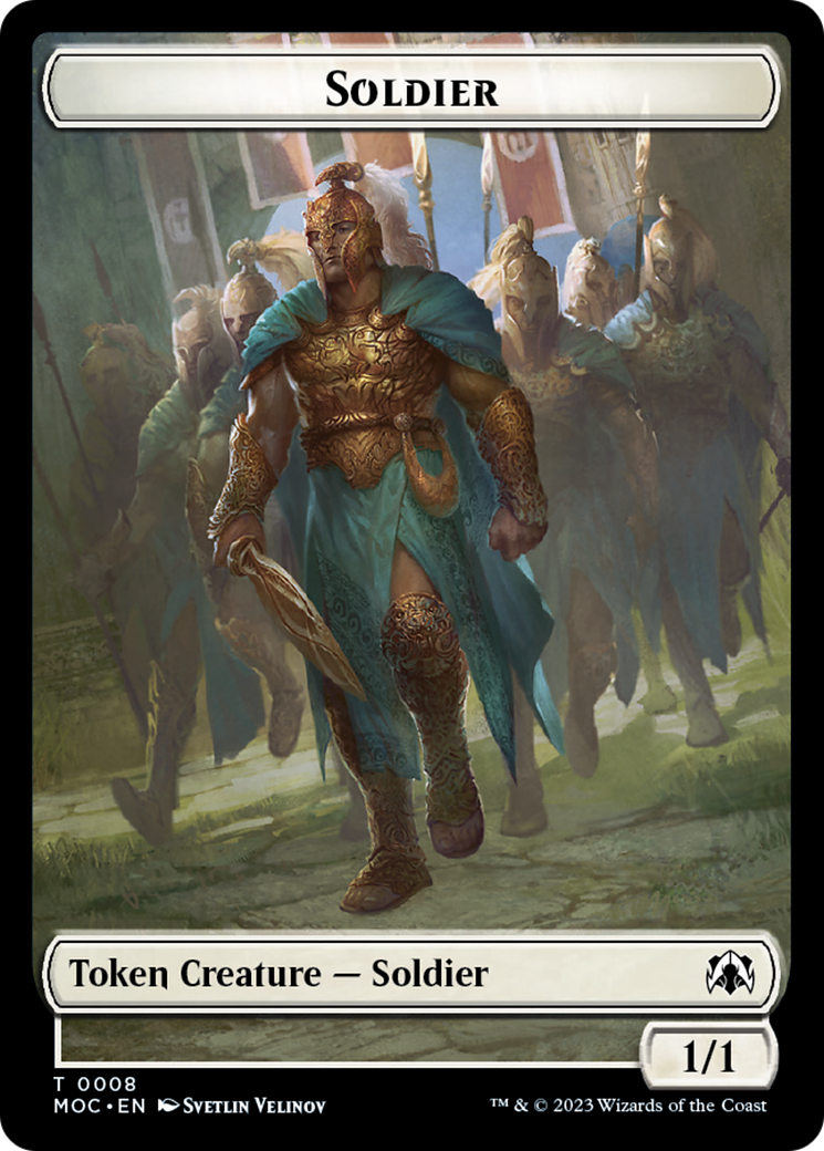Vampire Knight // Soldier Double-Sided Token [March of the Machine Commander Tokens] - The Mythic Store | 24h Order Processing
