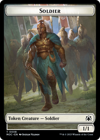 Soldier // Insect Double-Sided Token [March of the Machine Commander Tokens] - The Mythic Store | 24h Order Processing