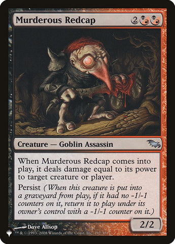 Murderous Redcap [The List] - The Mythic Store | 24h Order Processing