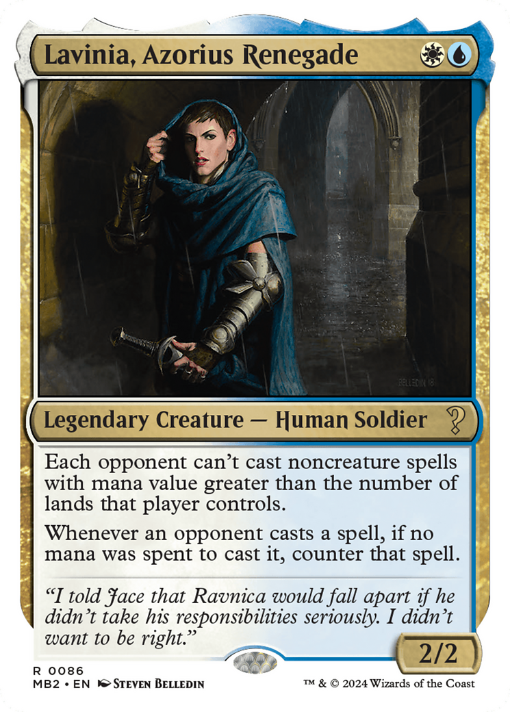 Lavinia, Azorius Renegade (White Border) [Mystery Booster 2] - The Mythic Store | 24h Order Processing